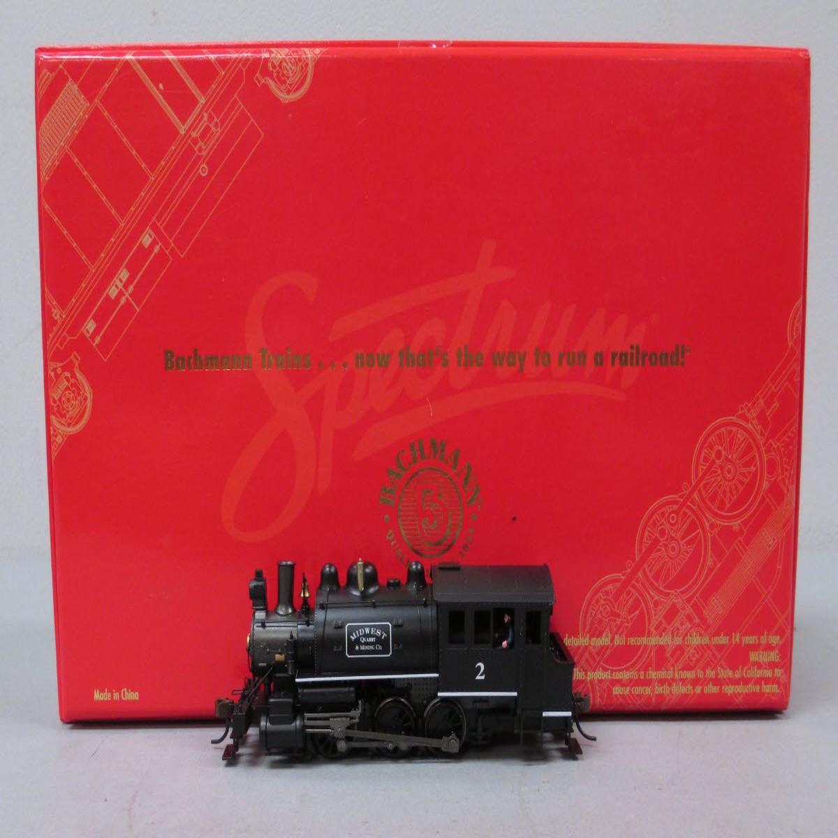 Bachmann 81814 HO Scale Midwest Quarry 0-6-0 Saddletank Switcher #2 w/DCC NIB