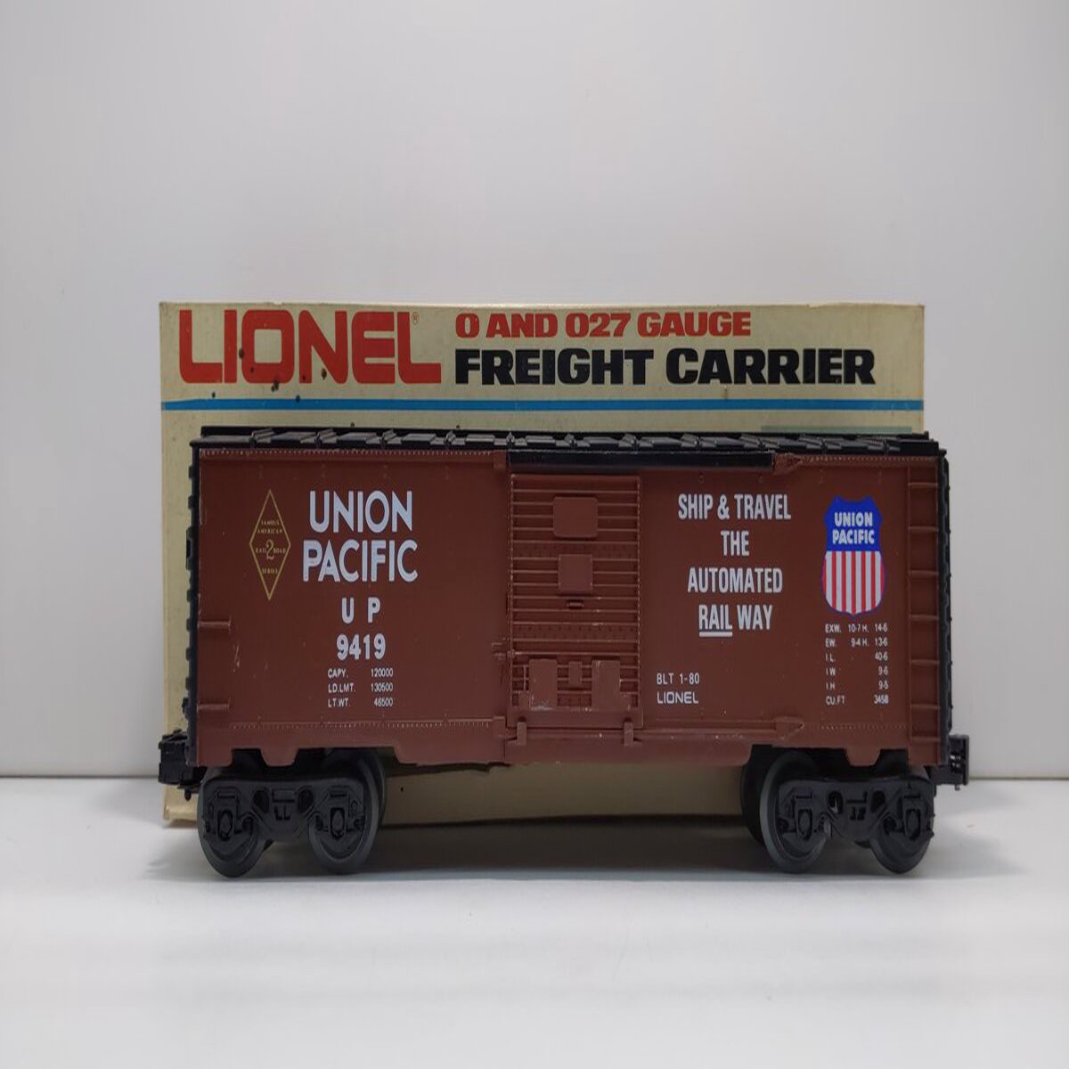 Lionel 6-9419 O Gauge Famous American Railroad Union Pacific Boxcar #9419 LN/Box