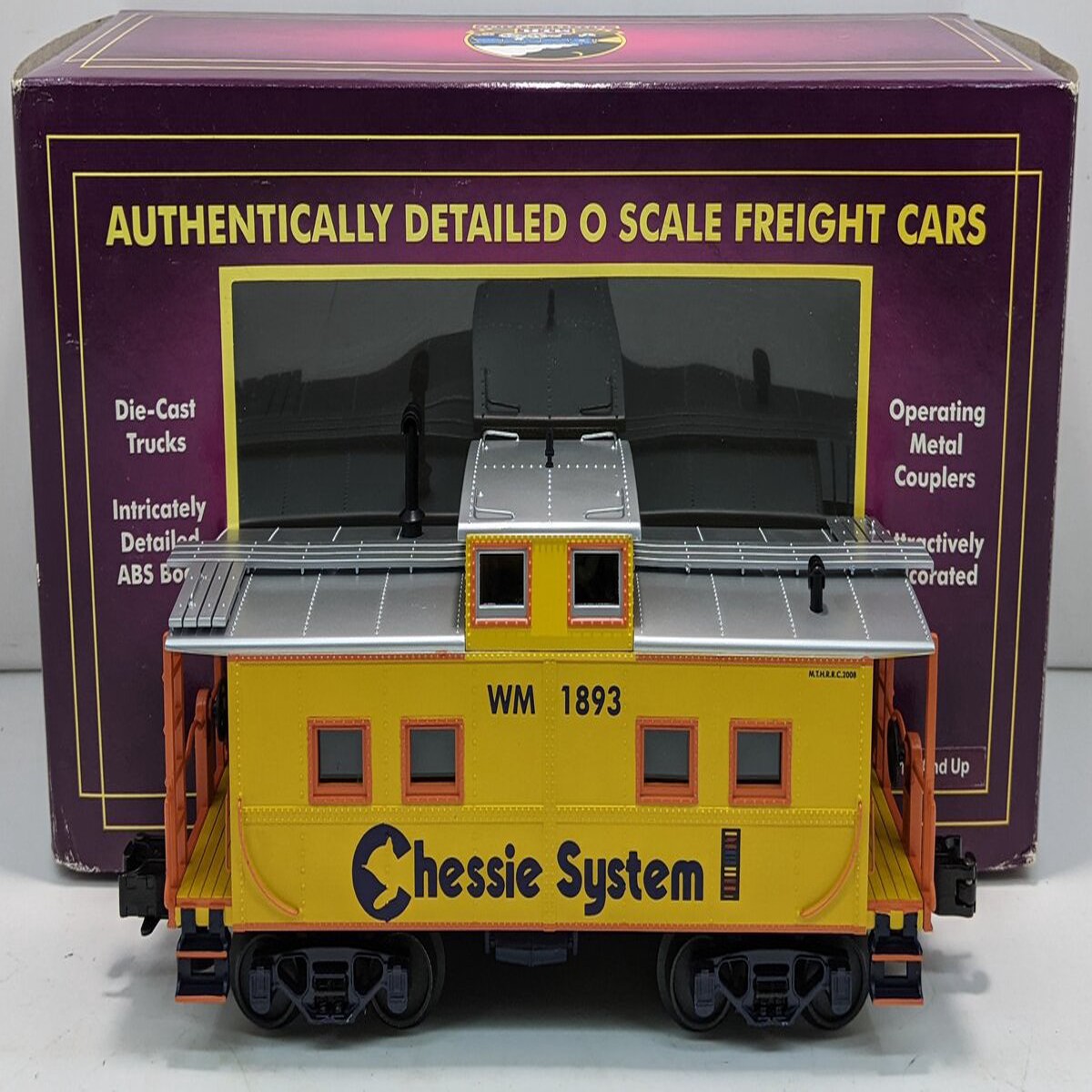 MTH 20-91263 O Gauge WM Chessie MTHRRC-2008 Steel Caboose #1893 LN/Box