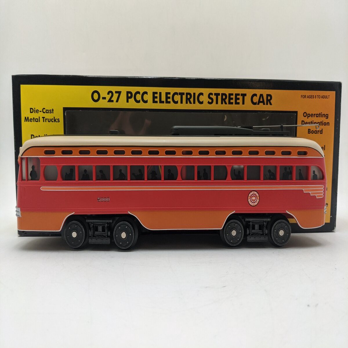 MTH 30-2513-1 O Gauge Pacific Electric PCC Street Car w/ Proto-Sound #5000 EX/Box