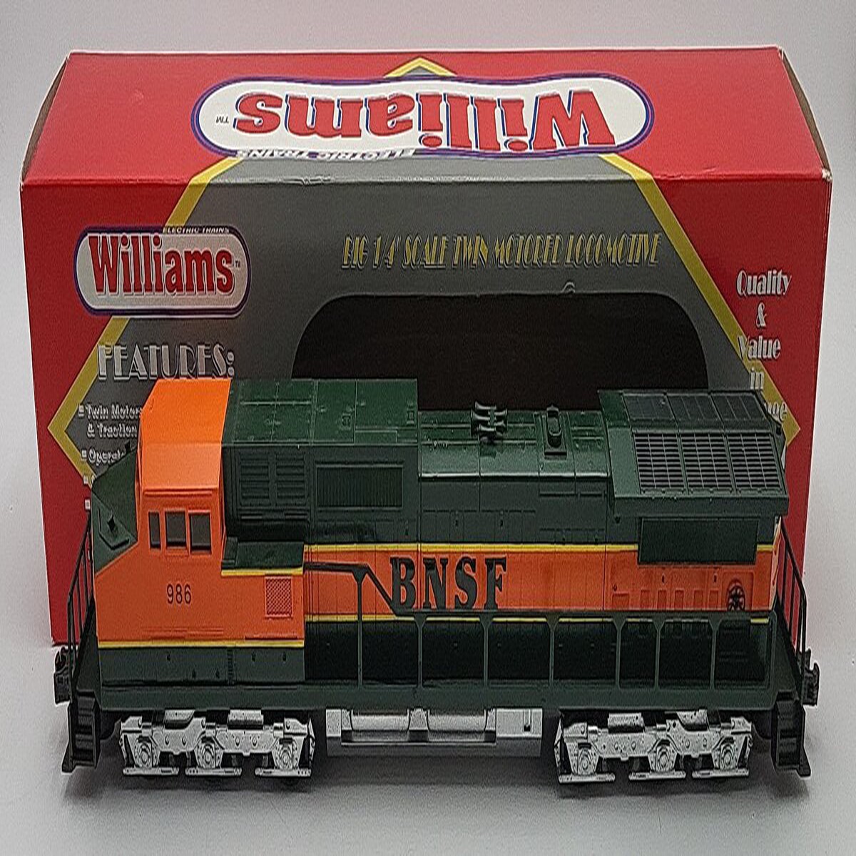 Williams DA116 Burlington Northern Dash-8 Powered Locomotive with Horn #986 EX/Box