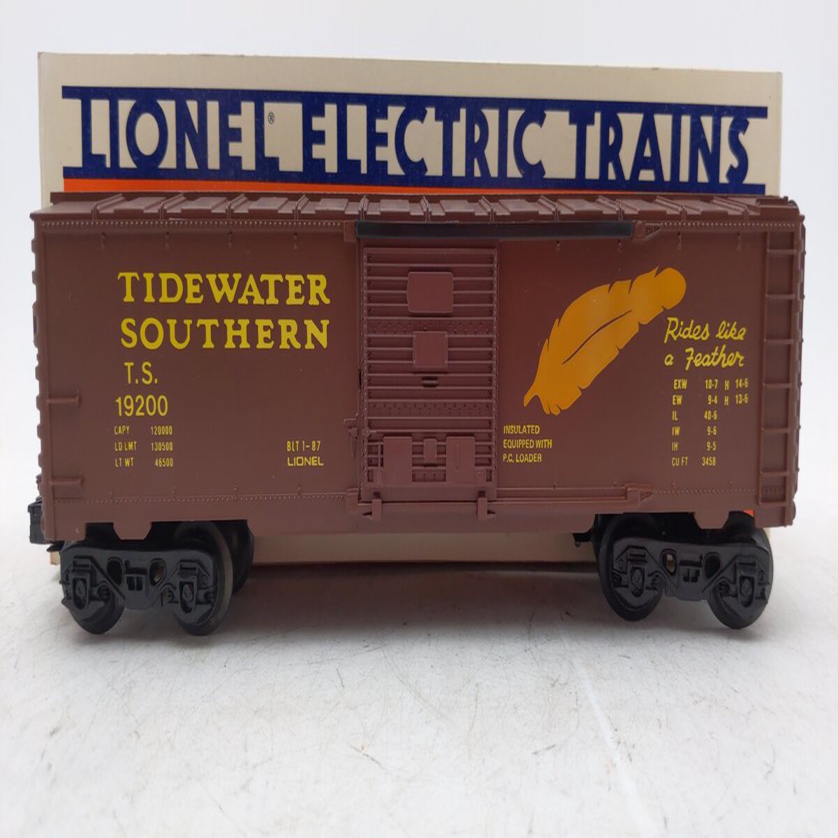 Lionel 6-19200 O Gauge Tidewater Southern Boxcar #19200 LN/Box