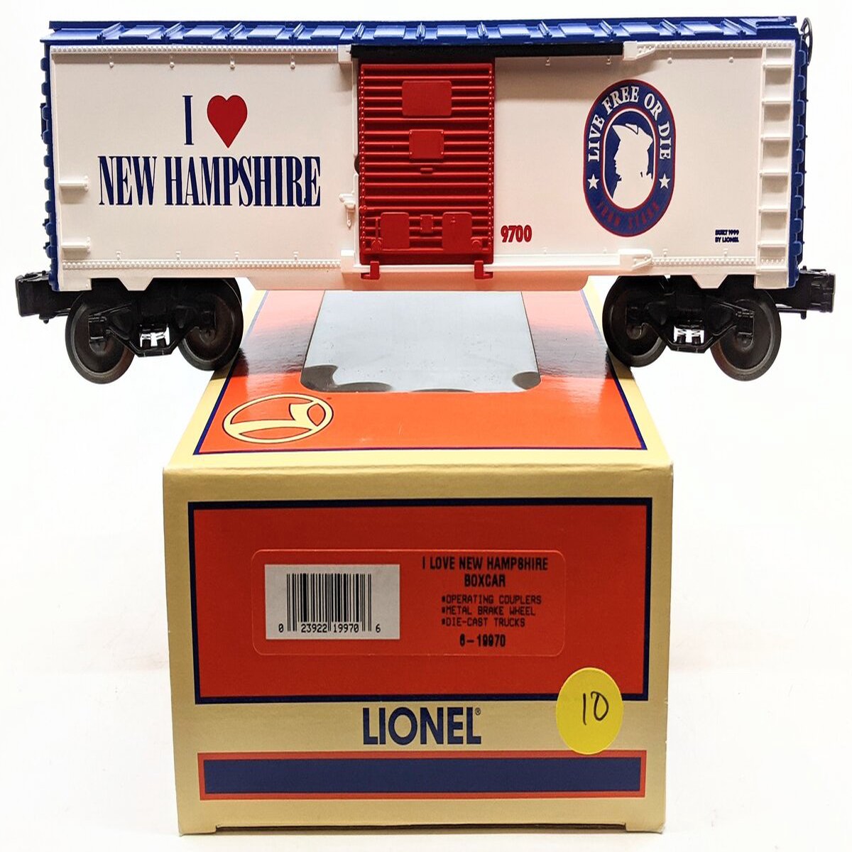 Lionel 6-19970 O Gauge I Love New Hampshire Boxcar #9700 LN/Box