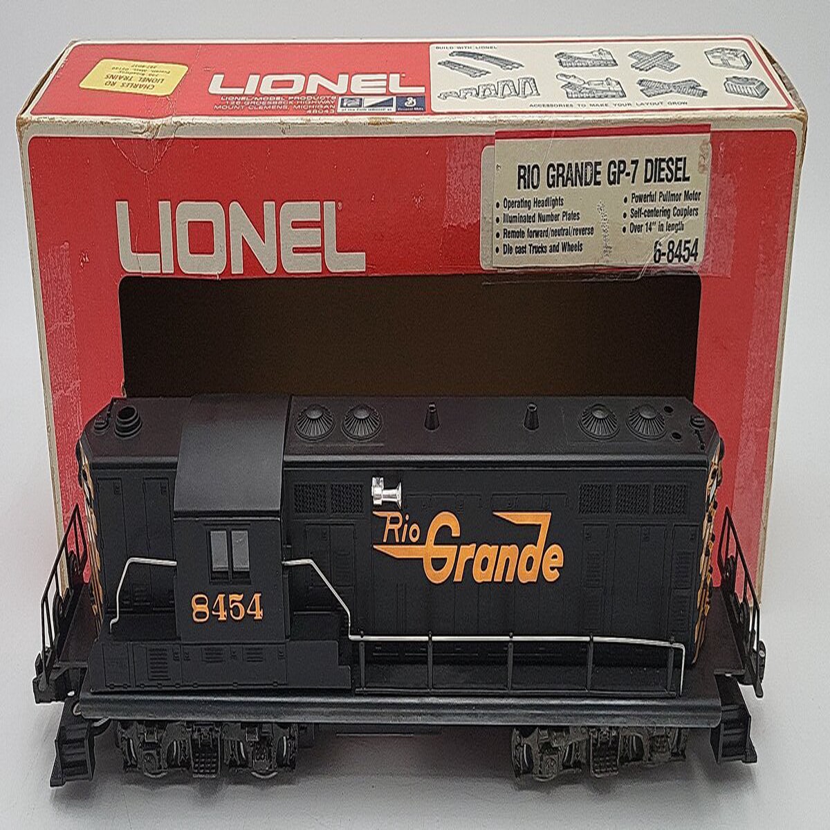 Lionel 6-8454 O Gauge Rio Grande GP-7 Diesel Locomotive #8454 EX/Box