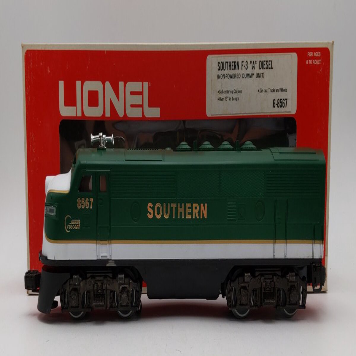 Lionel 6-8567 O Gauge Southern F3 A Non-Powered Diesel Locomotive LN/Box