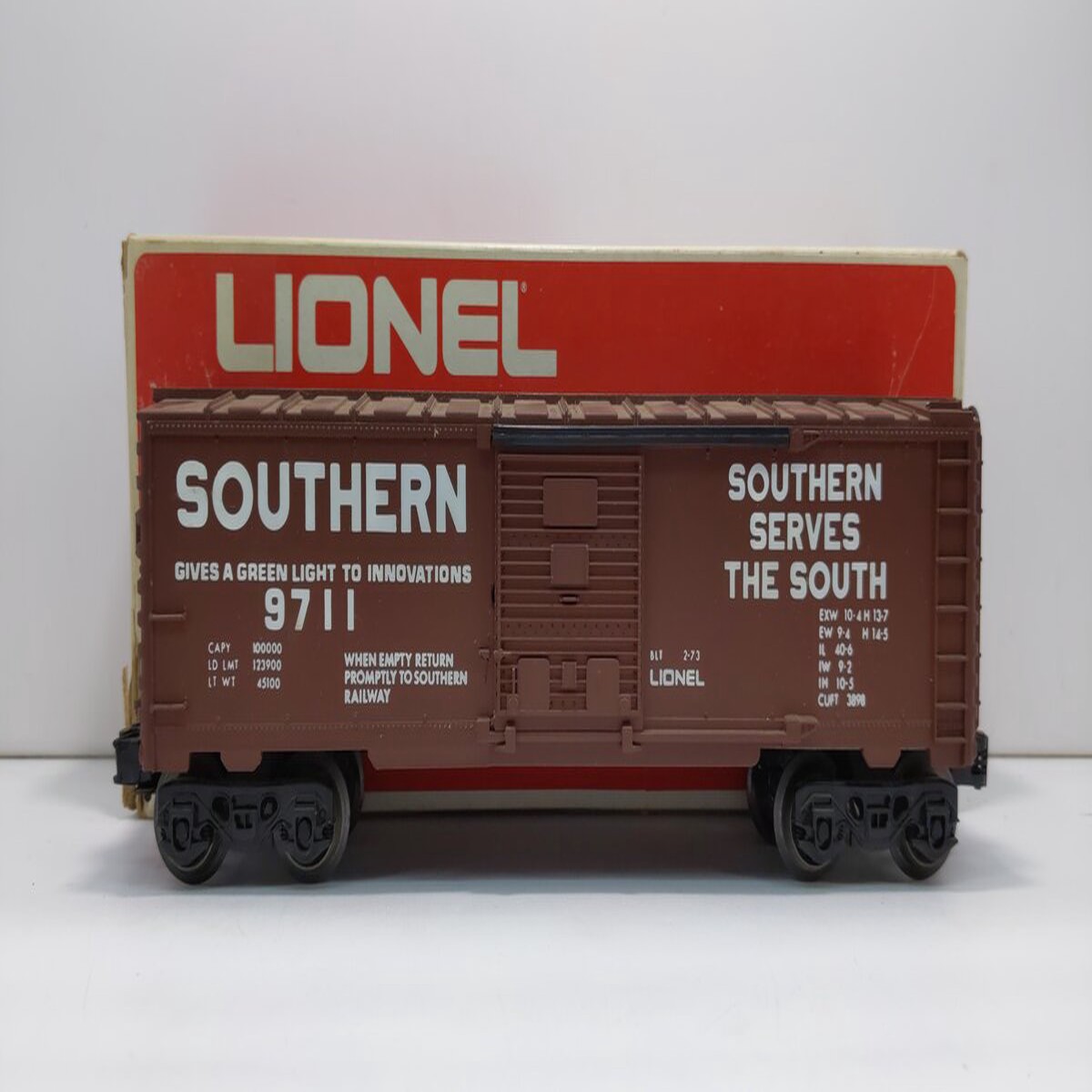 Lionel 6-9711 O Gauge Southern Boxcar #9711 LN/Box