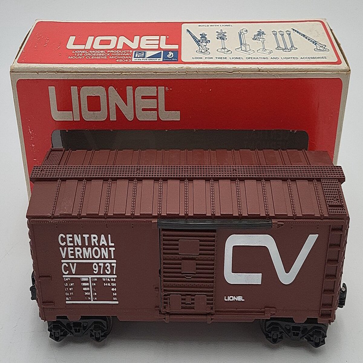 Lionel 6-9737 O Gauge Central Vermont Boxcar LN/Box