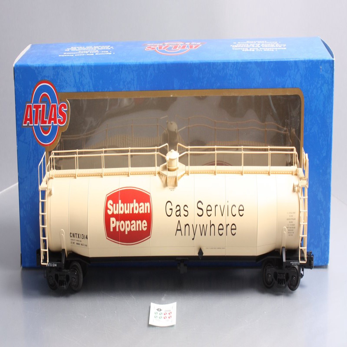 Atlas 6404-2 O Gauge Surburban Propane 33,000 Gallon Tank Car #1314 (3-Rail) EX/Box