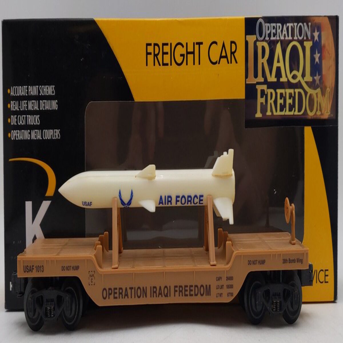 K-Line K662-8021 O Gauge Operation Iraqi Freedom Missile Carrier #1013 EX/Box