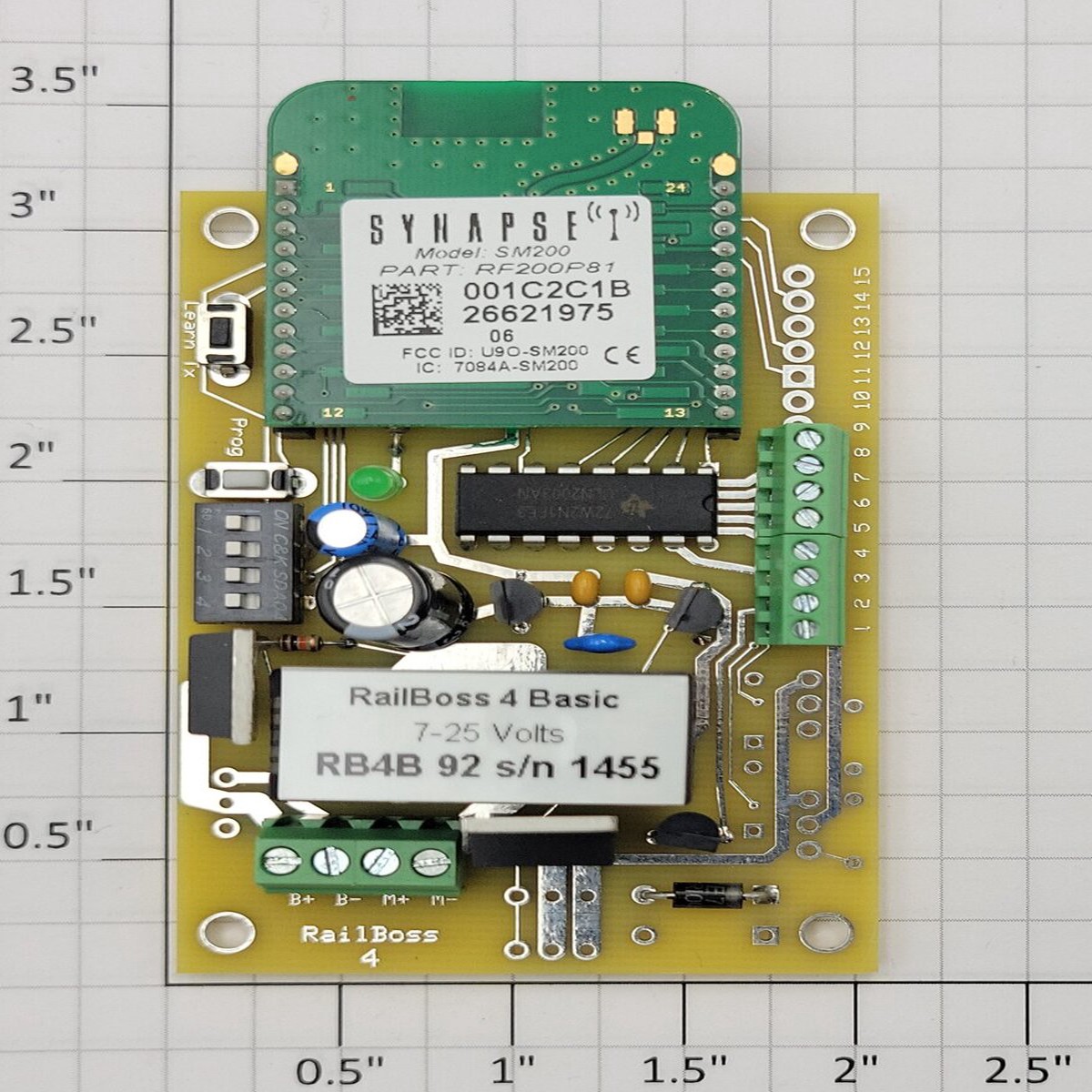G-Scale Graphics RB4 PCB RB4 Basic 5 amp Control / Receiver Circuit Board