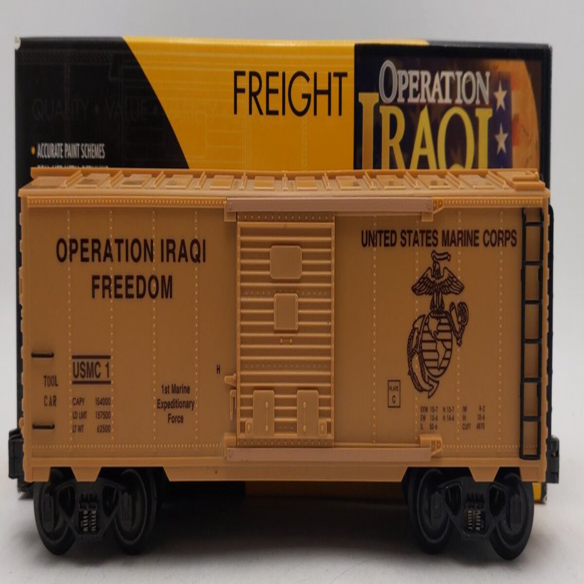K-Line K641-8017 O Gauge Operation Iraqi Freedom Boxcar EX/Box