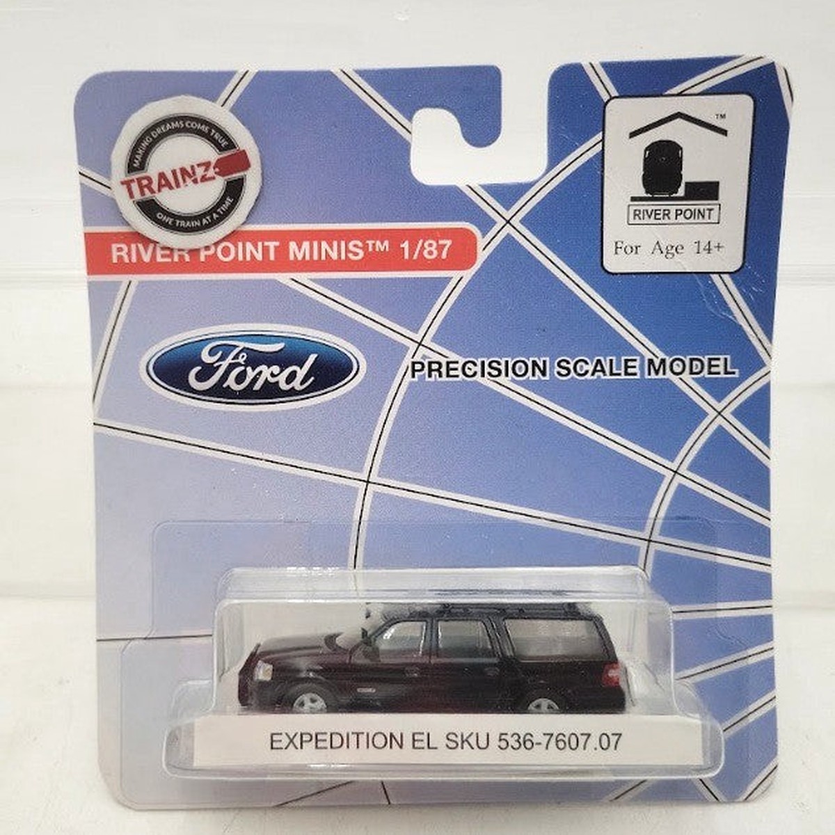 River Point Station 536-7607.07 1:87 Scale Minis Black Ford Expedition EL SUV