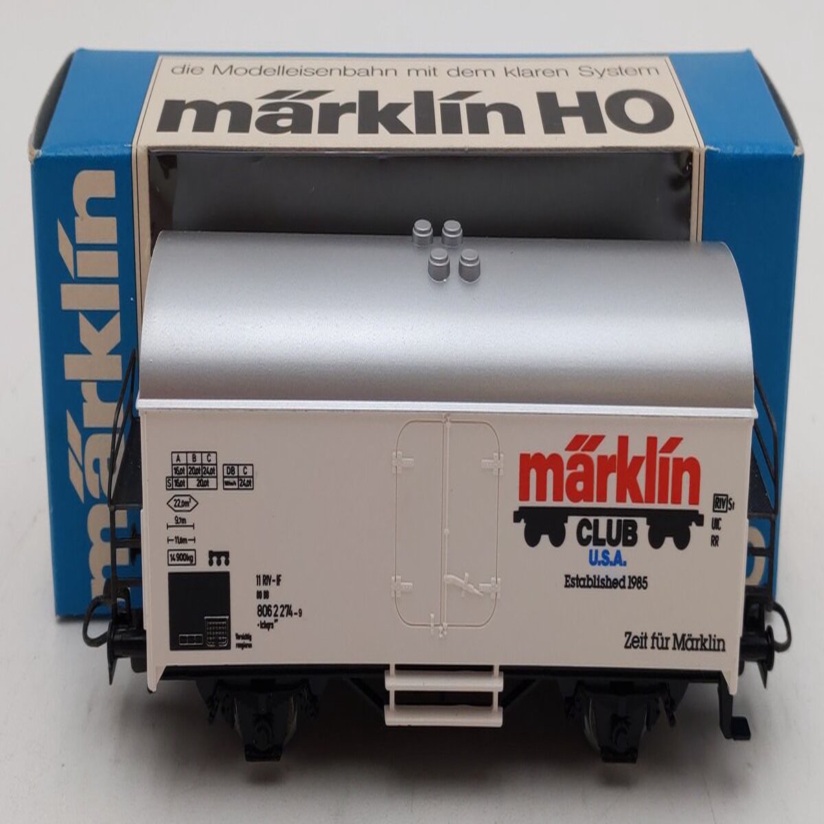 Marklin 4415 HO Scale Deutsche Bahn 1985 Club Reefer EX/Box