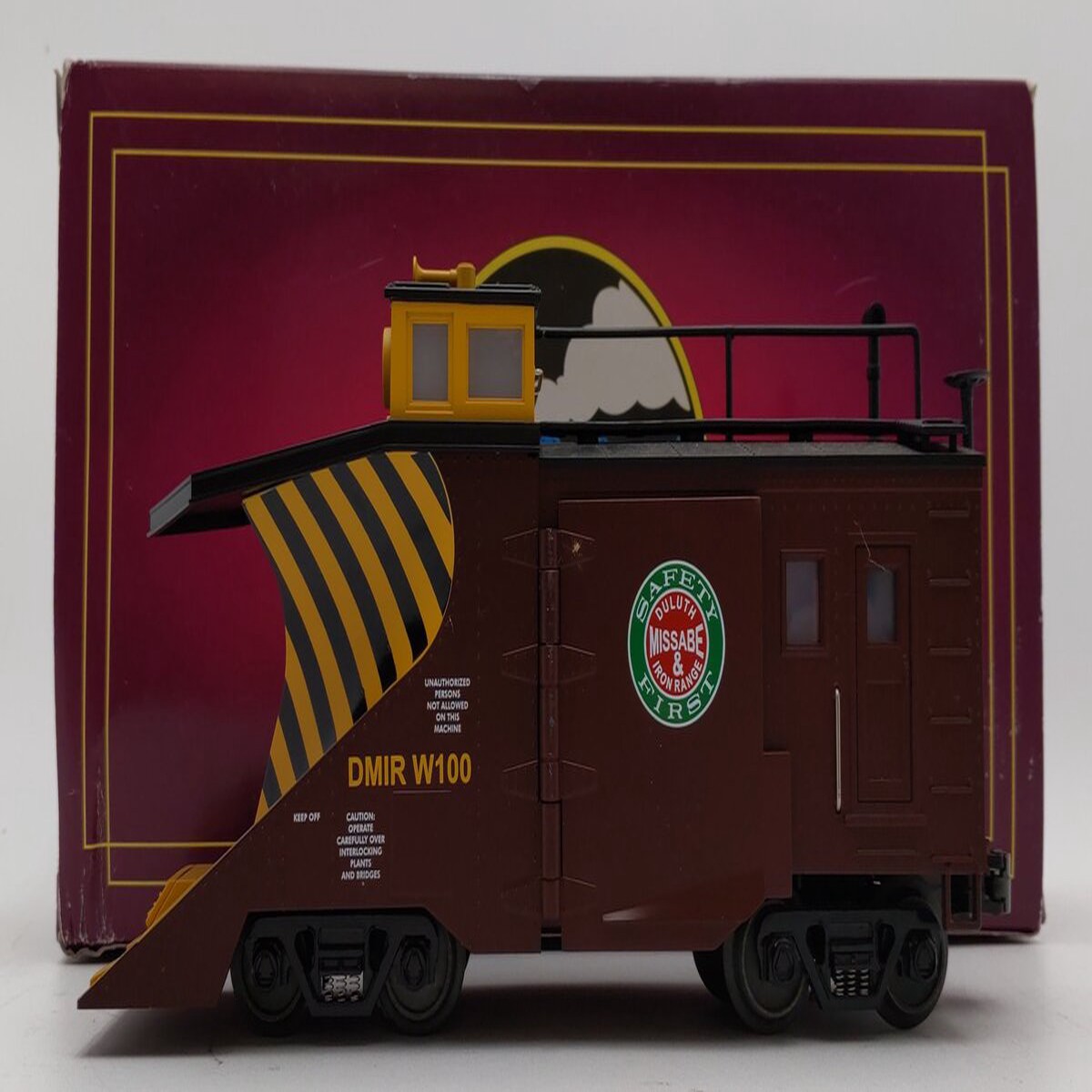MTH 20-98236 O Gauge Duluth, Missabe & Iron Range Snow Plow #W100 EX/Box