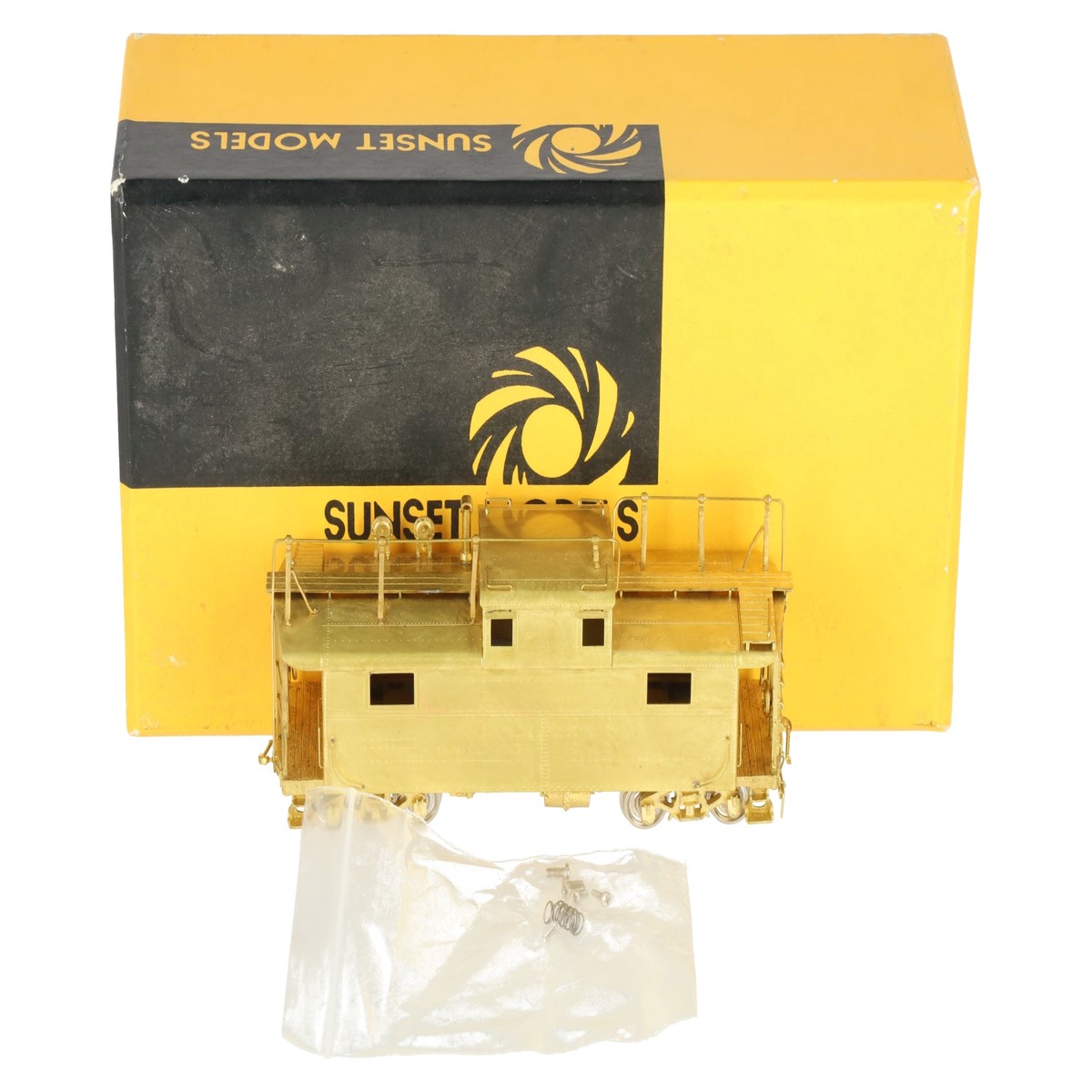 Sunset Models N5A HO Brass Pennsylvania Railroad Steel Cabin Car (w/ Antenna) LN/Box