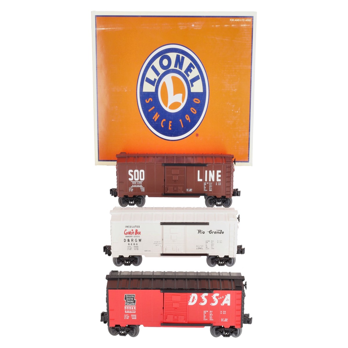 Lionel 6-39242 O Gauge 6464 Archive Boxcars (Set of 3) NIB