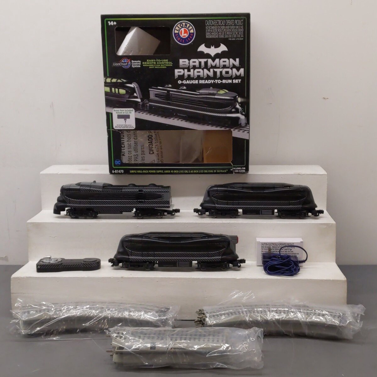 Lionel 6-81470 O Gauge LionChief DC Comics Batman Phantom Train Set EX/Box