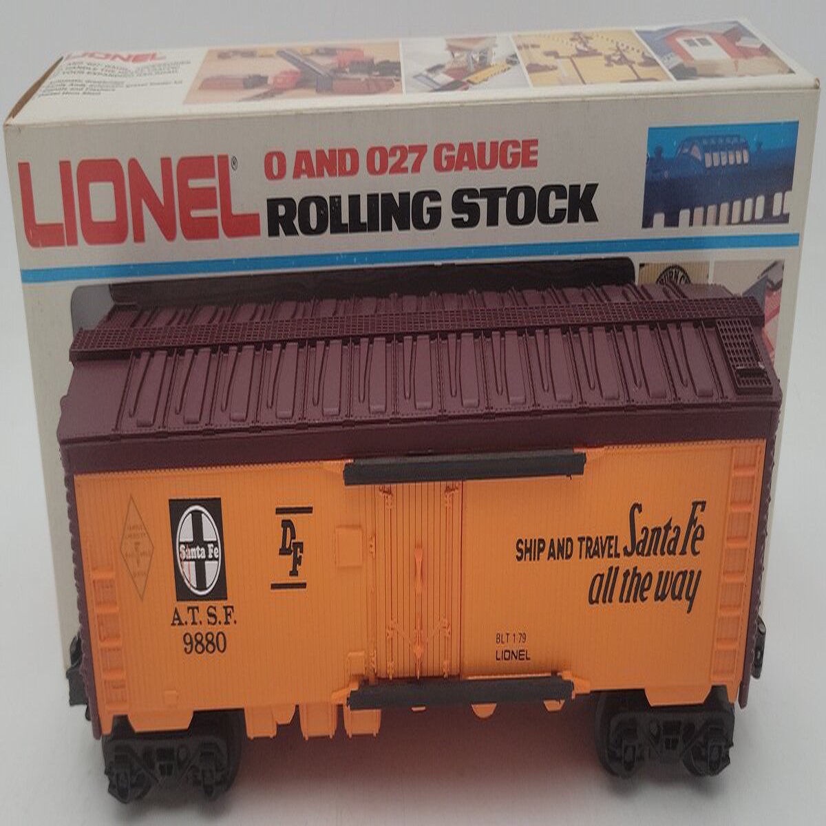 Lionel 6-9880 O Gauge AT&SF Famous American Railroad Refrigerator Car LN/Box
