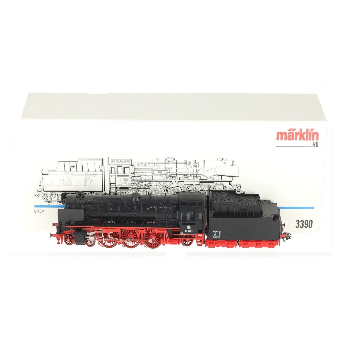 Marklin 3390 HO Scale BR 011 056-9 DB Steam Loco & Tender EX/Box