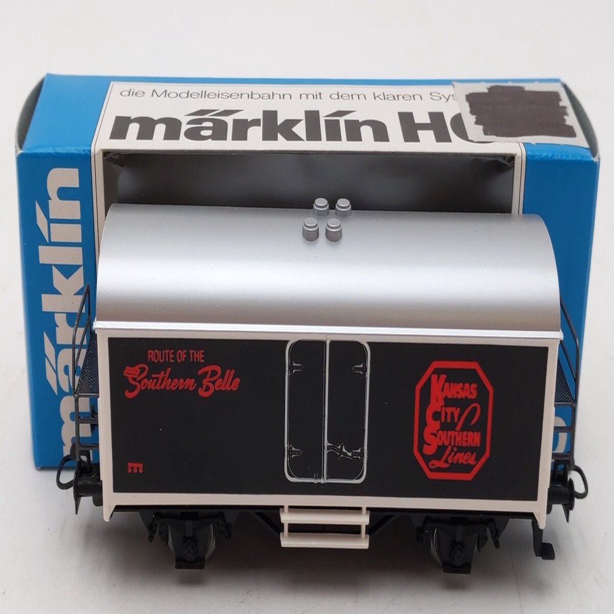 Marklin 4415 HO Scale Kansas City Southern Route of the Southern Belle Reefer EX/Box