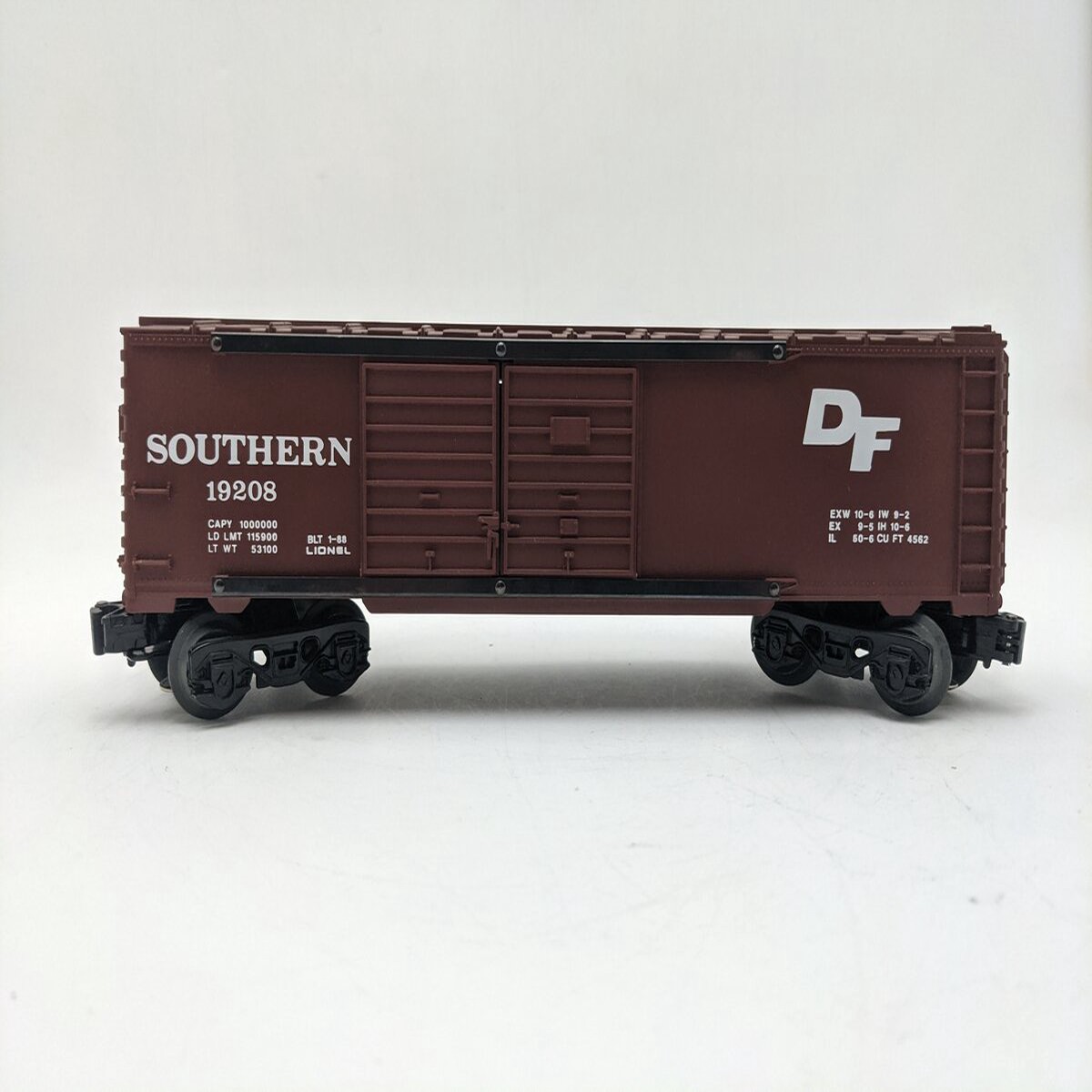 Lionel 6-19208 O Gauge Southern Double Door Boxcar EX