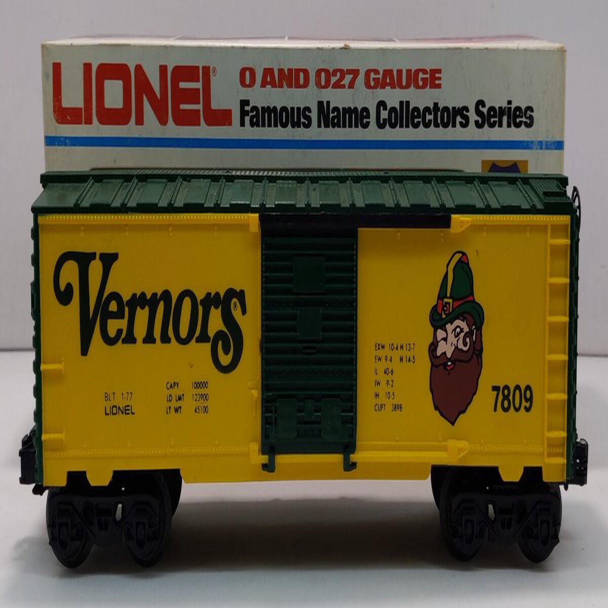 Lionel 6-7809 O Gauge Vernors Boxcar #7809 LN/Box