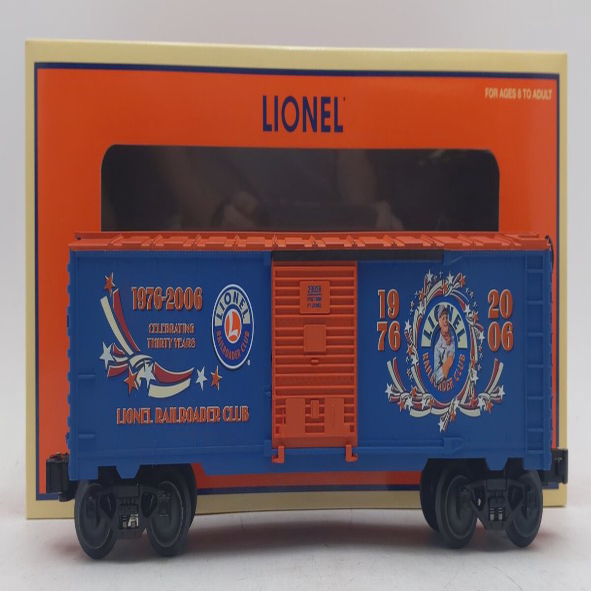 Lionel 6-29939 O Gauge 2006 Lionel Railroaders Club Anniversary Boxcar NIB