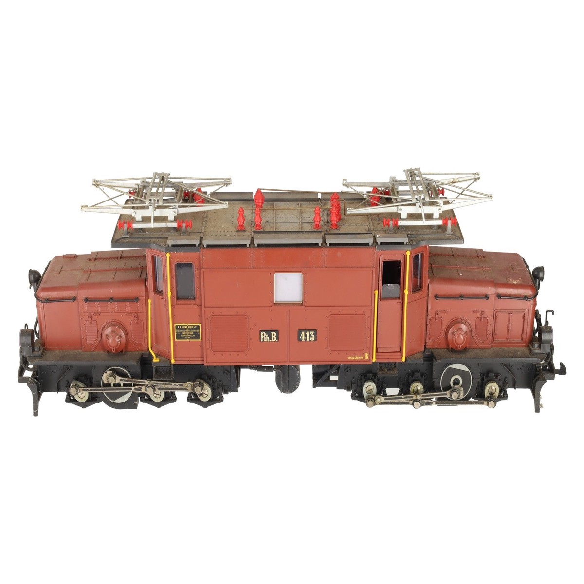 LGB 22400 G Scale Dark Red Crocodile Electric Engine #413 EX