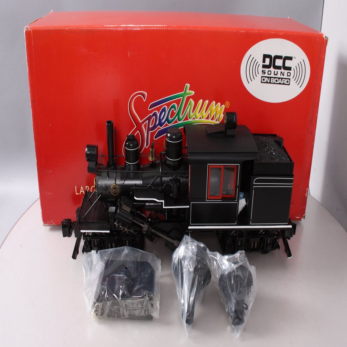 Bachmann 86098 G Spectrum Unlettered Two-Truck Climax Steam Locomotive LN/Box