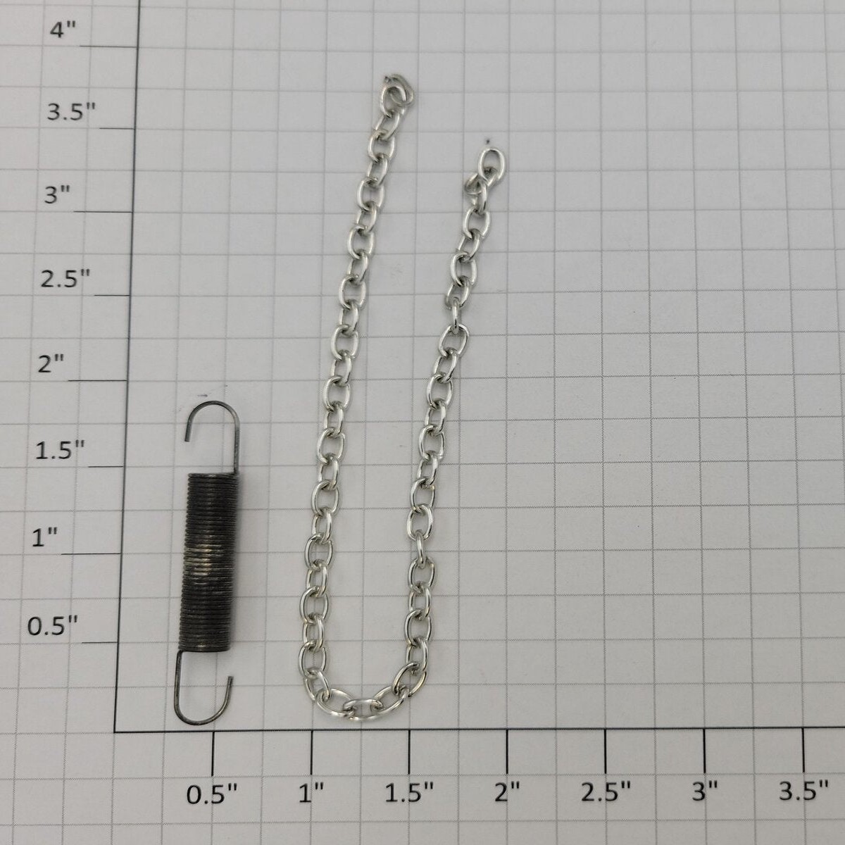 Lionel 6361-10 O Gauge Log Transport 7" Chrome Chain and Spring Set