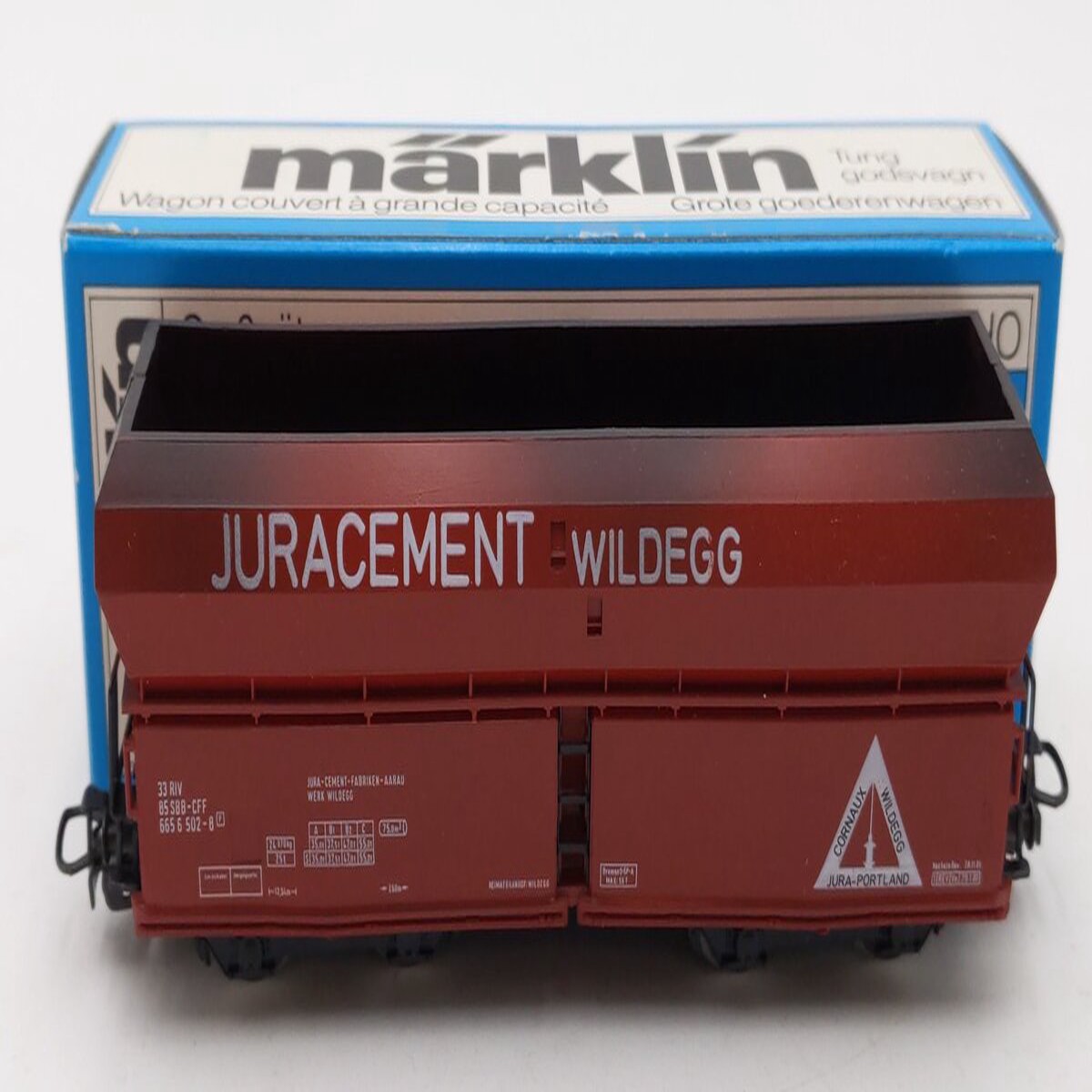Marklin 4691 HO Scale Juracement Wildegg High-Capacity Hopper Car LN/Box