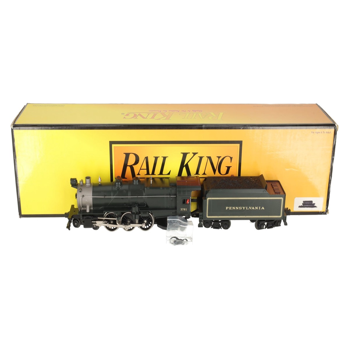 MTH 30-1162-1 O PRR 4-6-2 K-4 Pacific Steam Locomotive & Tender #3761 w/PS2 EX/Box