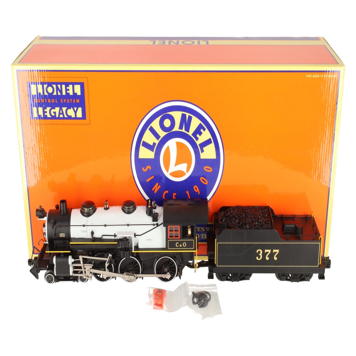 Lionel 6-11156 O Gauge C&O 4-6-0 Ten-Wheeler Steam Locomotive & Tender #377 LN/Box