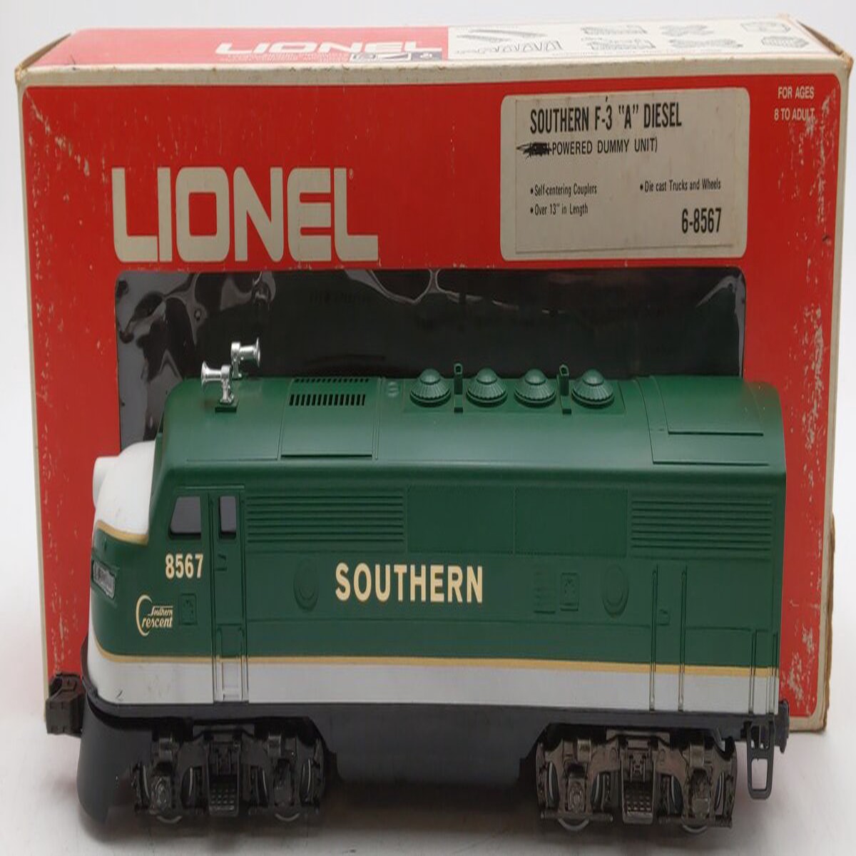 Lionel 6-8567 O Gauge Southern F3 A Powered Diesel Locomotive EX/Box