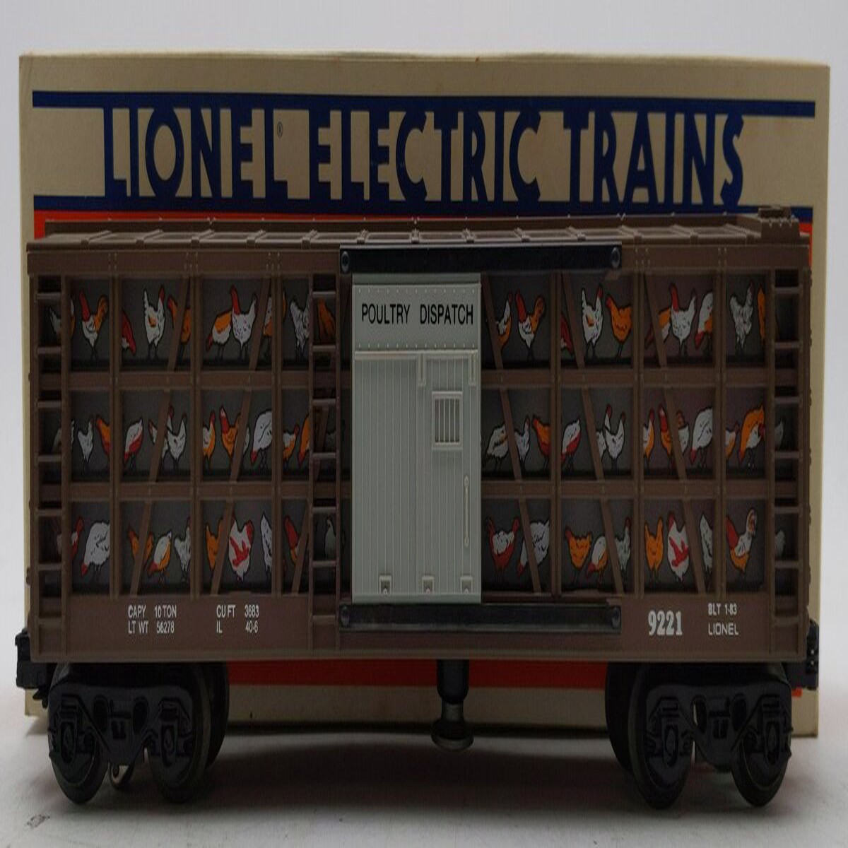 Lionel 6-9221 O Gauge Poultry Dispatch Operating Car #9221 LN/Box