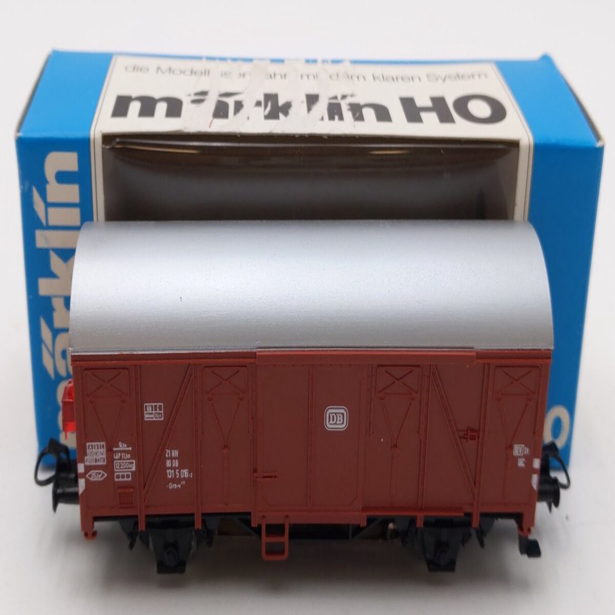 Marklin 4411 HO Scale DB Boxcar with Marker Lights LN/Box