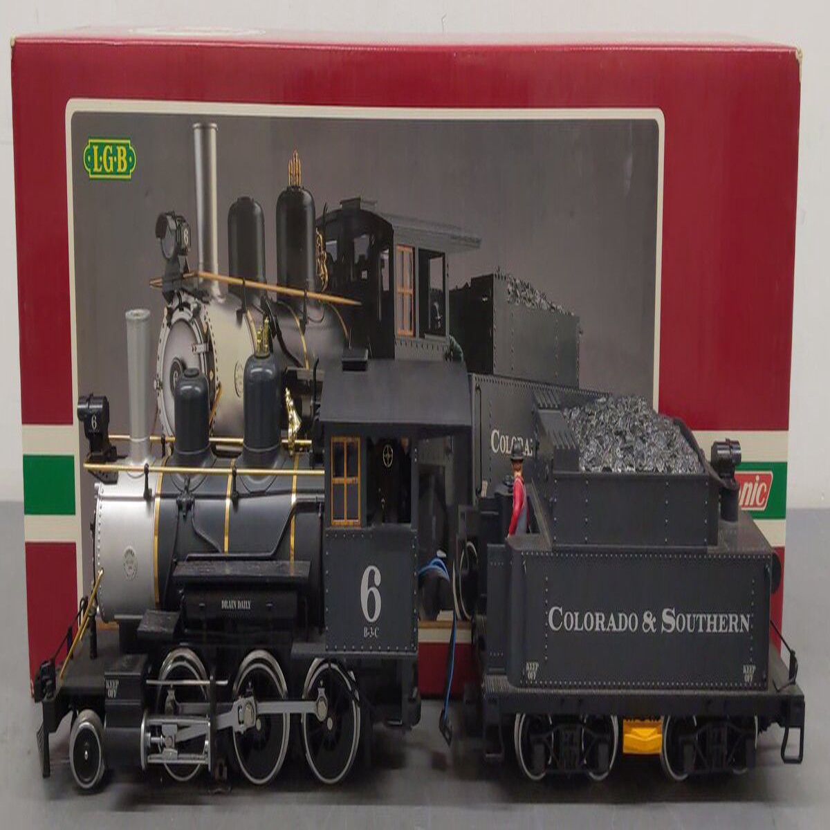 LGB 2019S G Scale Colorado & Southern Mogul Steam Locomotive & Tender #6 EX/Box