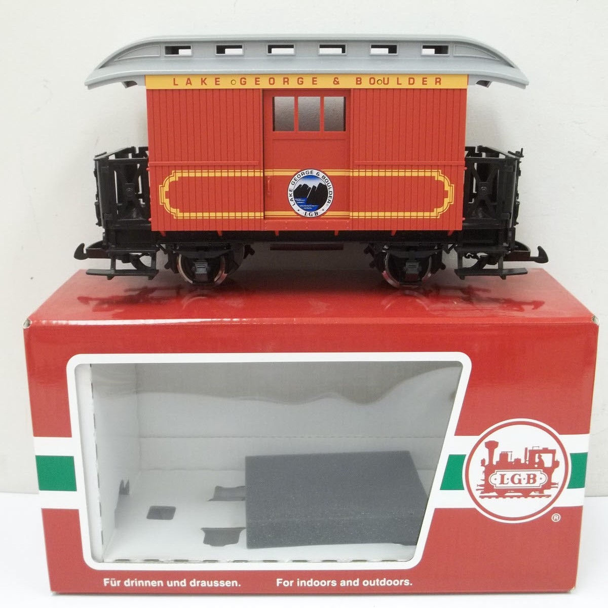 LGB 30040 G Scale Lake George and Boulder Red Baggage Car LN/Box