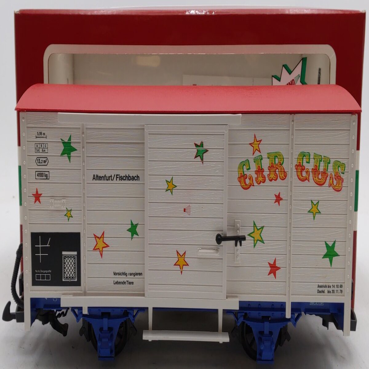 LGB 4136S G Scale Circus Sound Car with Sound EX/Box