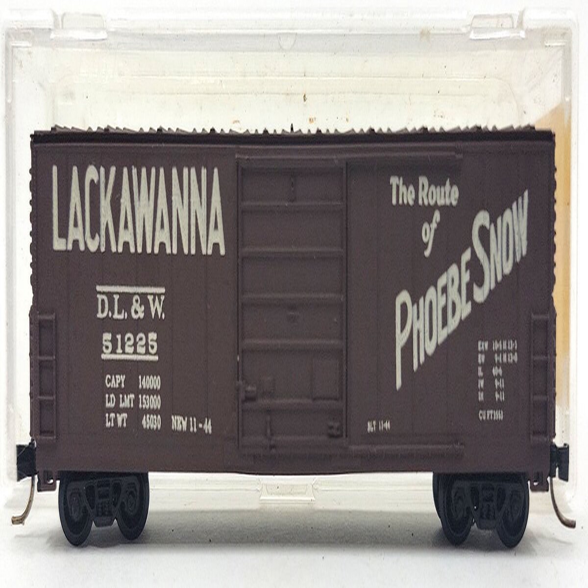 Life Like 4481-1 N D.L & W. Lackawanna "The Route of Phoebe Snow" Box Car #51225 LN/Box