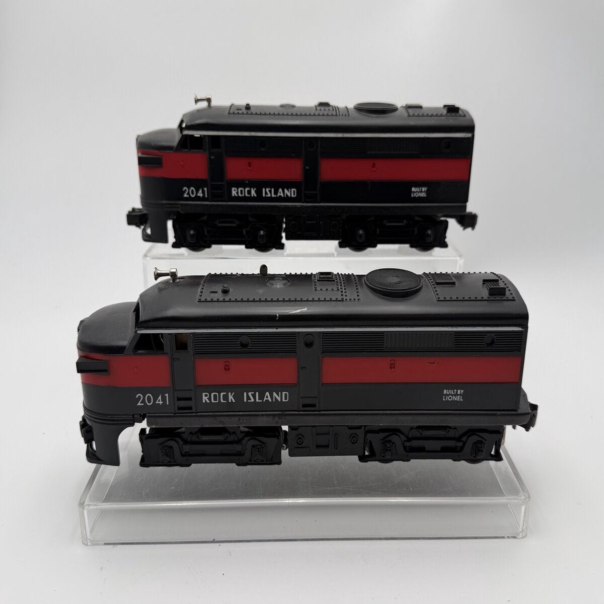 Lionel 2041 Vintage O Rock Island Alco FA AA Diesel Locomotive Set VG