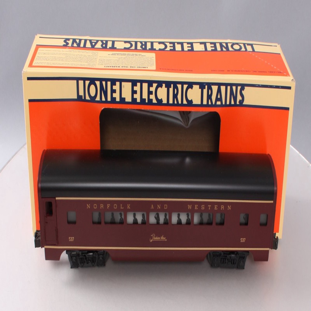 Lionel 6-19143 O Gauge N&W The Powhatan Arrow Aluminum Passenger Car #537 LN/Box