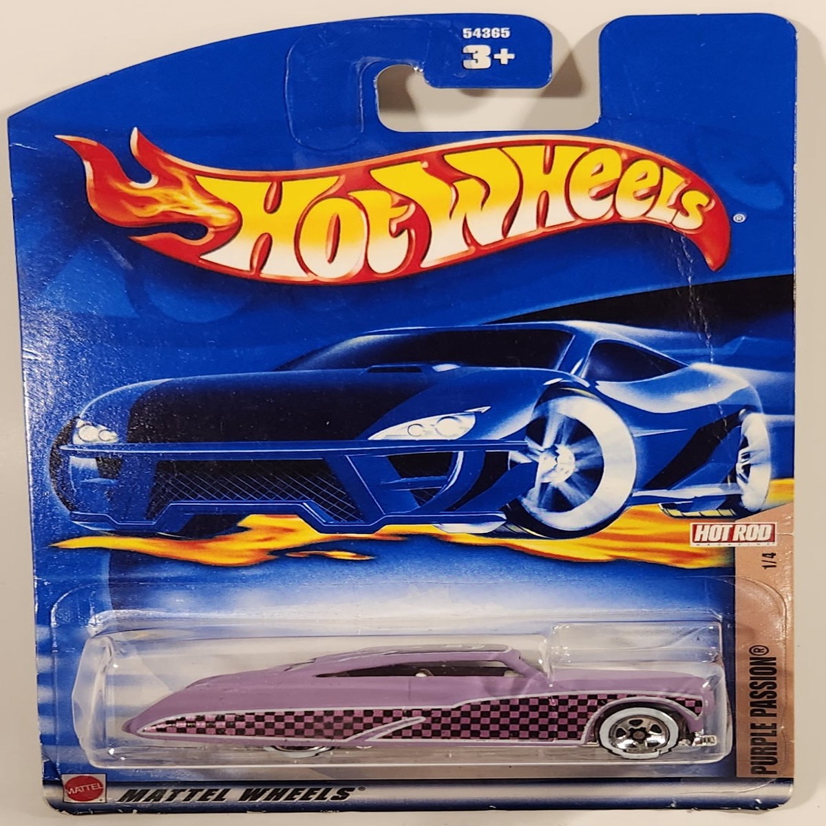 2002 Hot Wheels Hot Rod Magazine Purple Passion Purple Die Cast Toy Car Vehicle New in Package