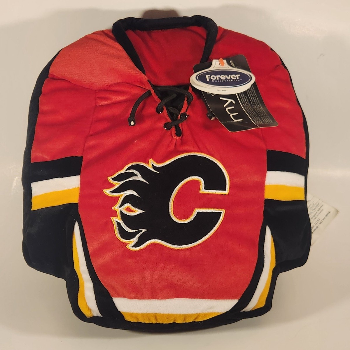 Forever Collectibles NHL Calgary Flames Ice Hockey Jersey Stuffed Plush Pillow New with Tags