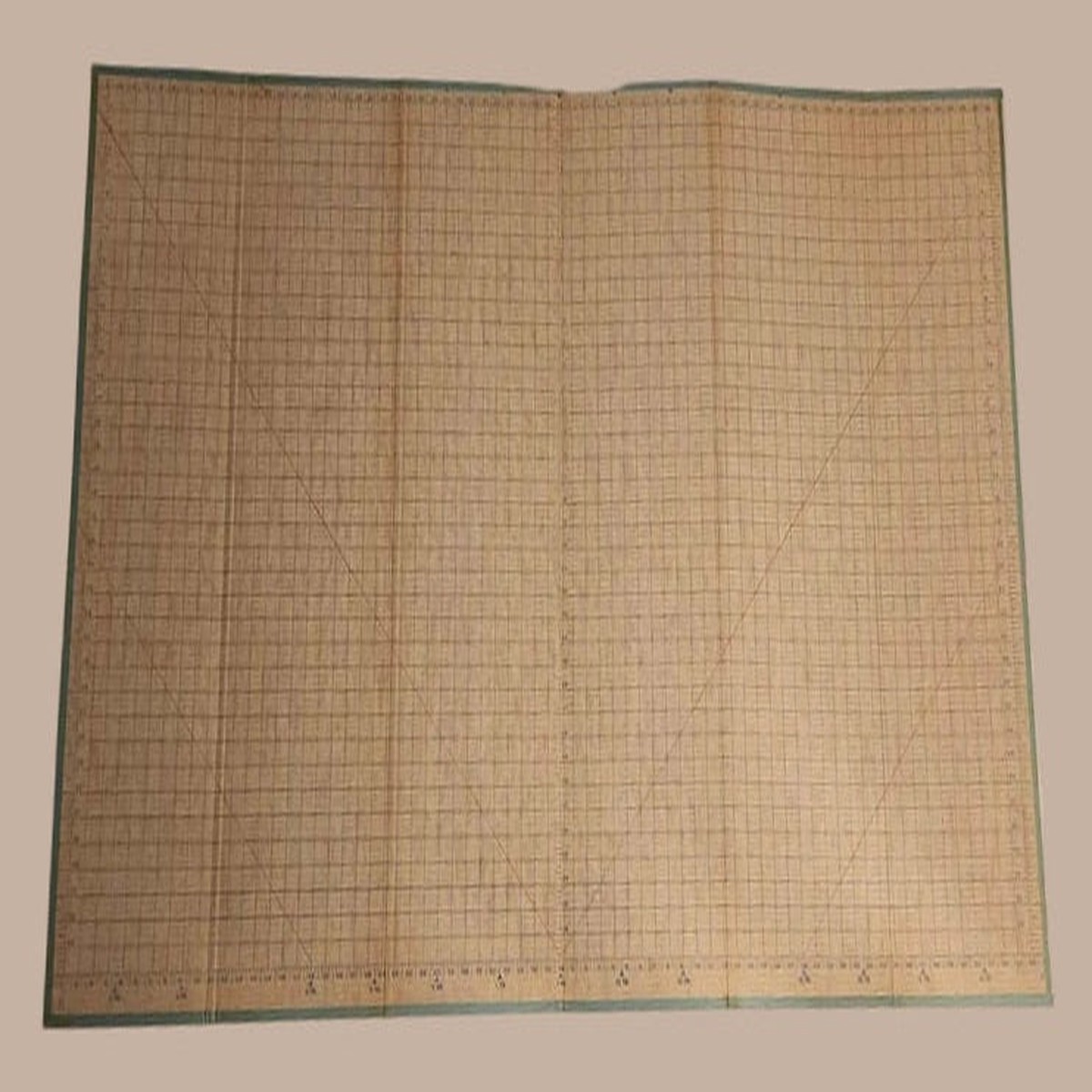Vintage Singer Sewing Fashion Fabric Pattern 40" x 72" Folding Measuring Cutting Cardboard Board