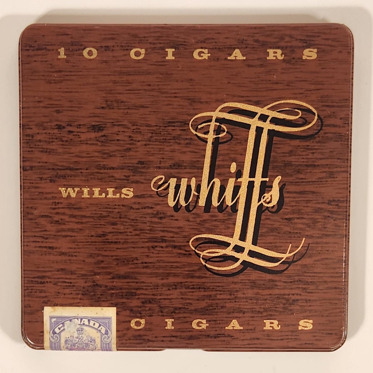 Vintage Imperial Tobacco Company W. D. & H. O. Wills Bristol & London Wills Whiffs 10 Cigars Tin Metal Cigarette Case Holder