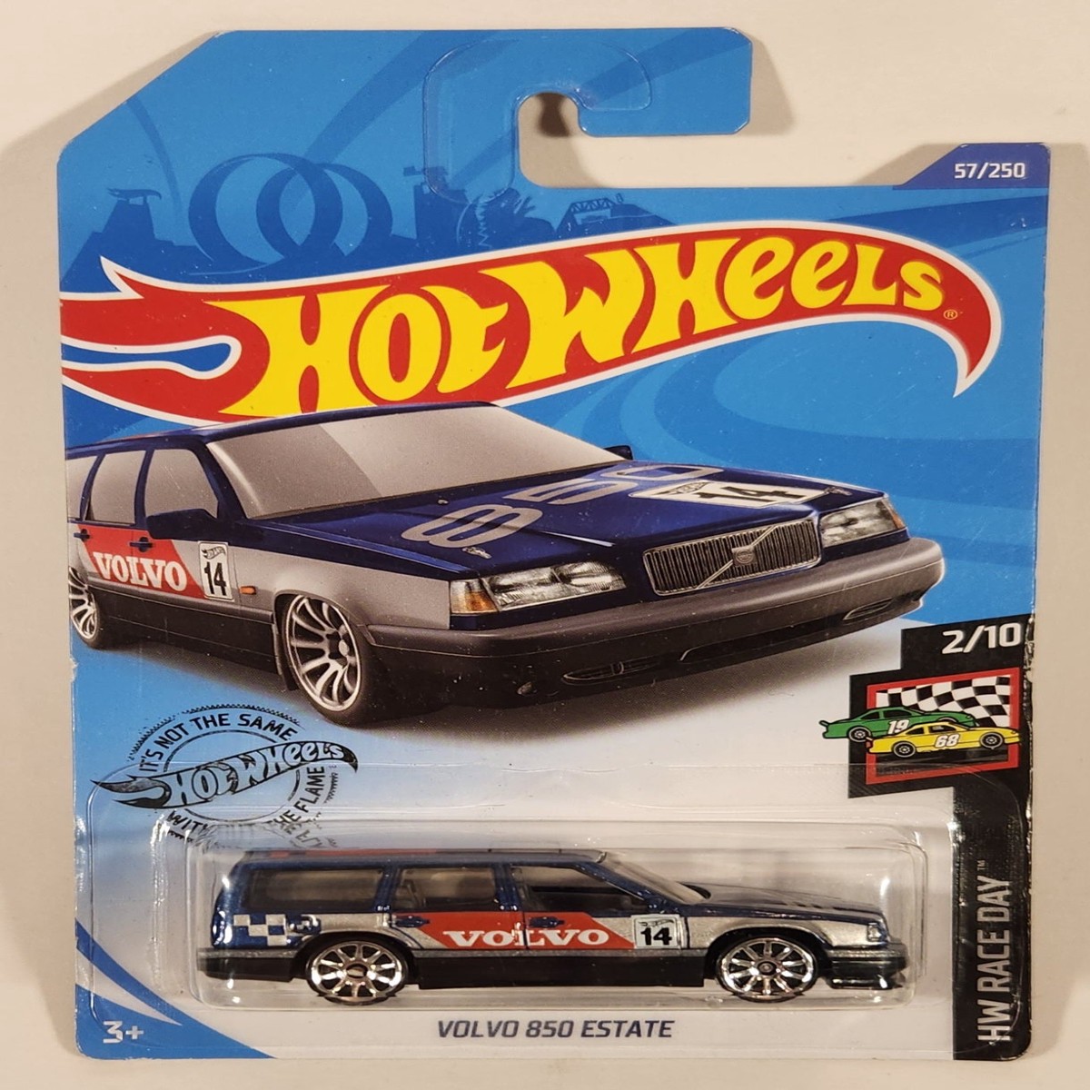 2020 Hot Wheels HW Race Day Volvo 850 Estate Metalflake Dark Blue Die Cast Toy Car Vehicle New in Package