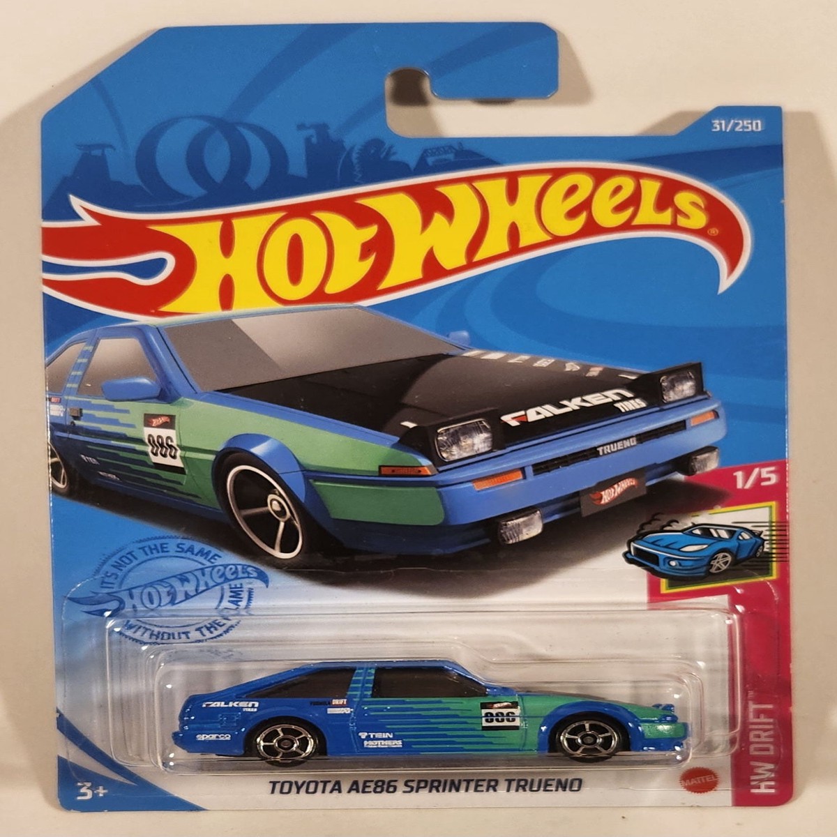 2021 Hot Wheels HW Drift Toyota AE86 Sprinter Trueno Blue Die Cast Toy Car Vehicle New in Package