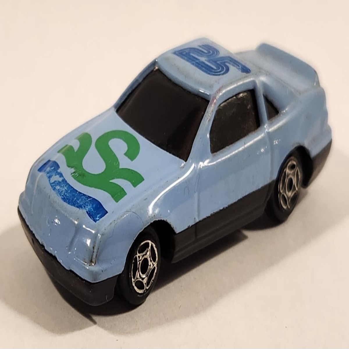 Unknown Brand Sky Blue Sports Car #25 Die Cast Toy Car Vehicle Made in China