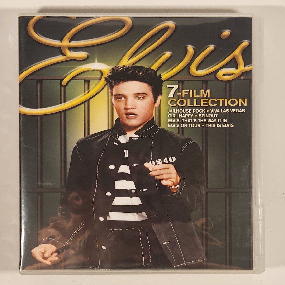 2022 Warner Bros. Elvis 7-Film DVD Collection Jailhouse Rock Viva Las Vegas Girl Happy Spinout Elvis: That's The Way It Is Elvis On Tour This Is Elvis DVD Video Discs
